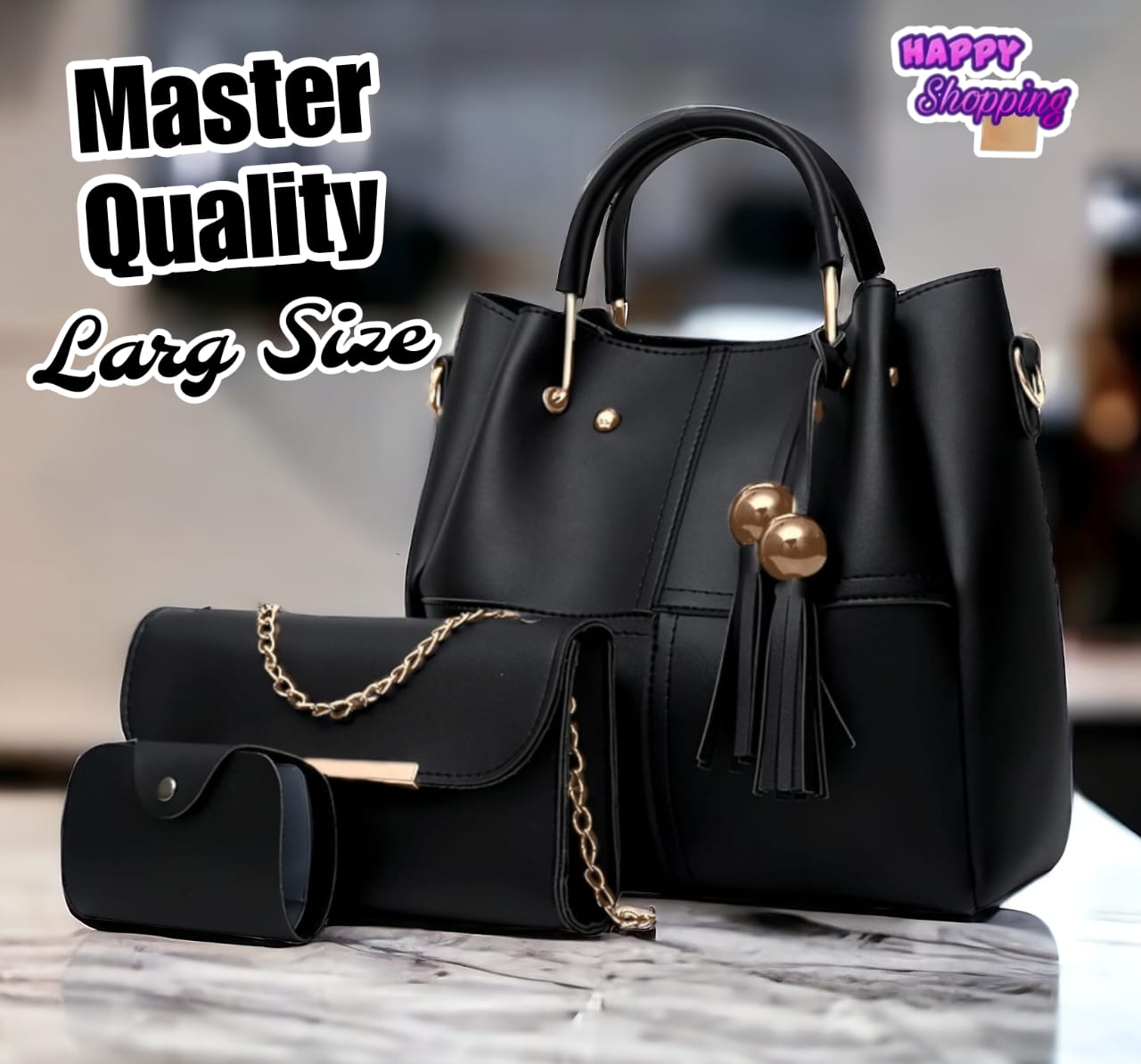 Premium Quality 3 Pcs Hand Bag Set For Cute Girls Phantom Bags