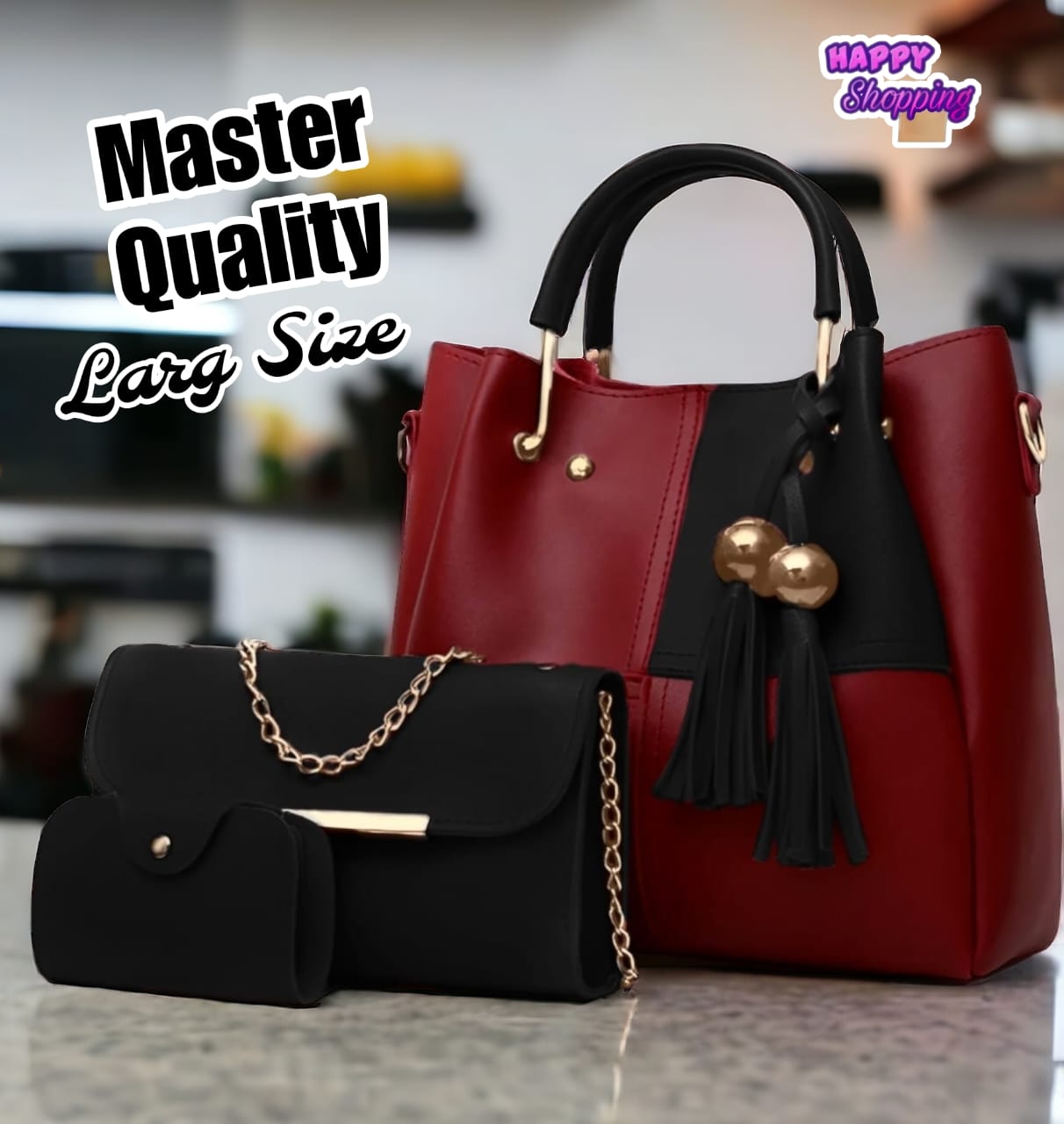 Premium Quality 3 Pcs Hand Bag Set For Cute Girls Phantom Bags