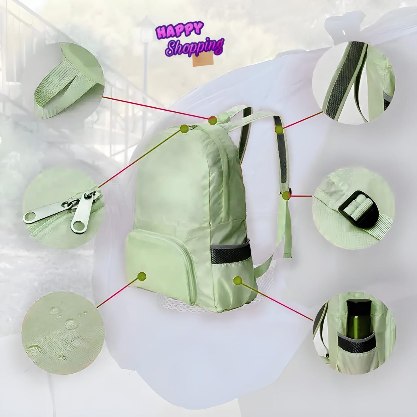 3in One parachute Bagpack  With Light Weight Phantom Bags