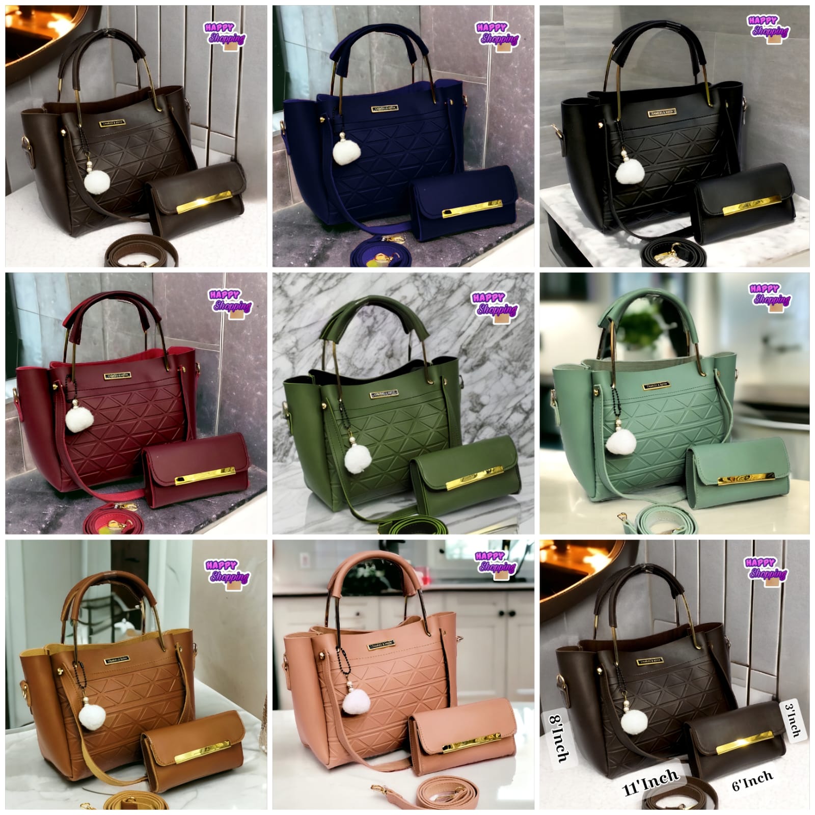 New 2Pcs Trending Hand Bag For All Beauties Phantom Bags