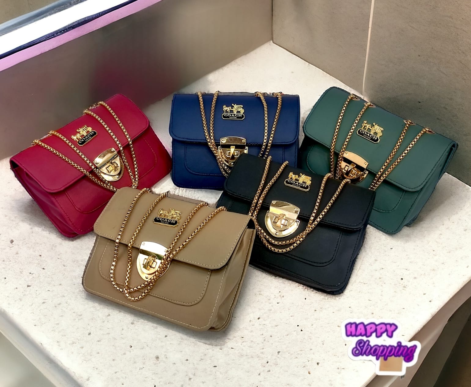 Glossy Top Chain Cross Body For Girls Phantom Bags