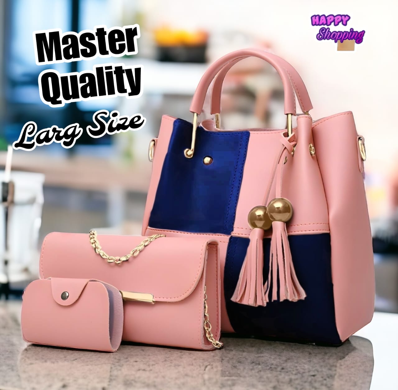 Premium Quality 3 Pcs Hand Bag Set For Cute Girls Phantom Bags