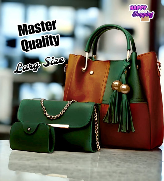 Premium Quality 3 Pcs Hand Bag Set For Cute Girls Phantom Bags