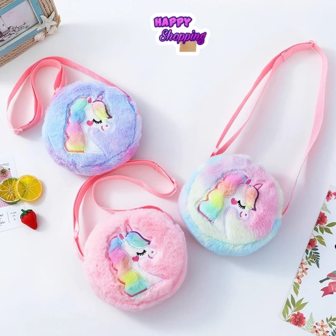 The Ultimate Collection of Kid Unicorn Fur Hand Bags Phantom Bags