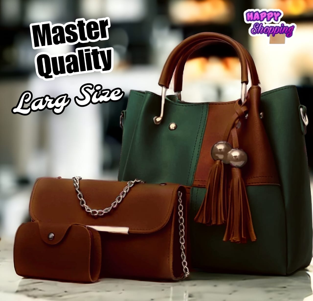 Premium Quality 3 Pcs Hand Bag Set For Cute Girls Phantom Bags