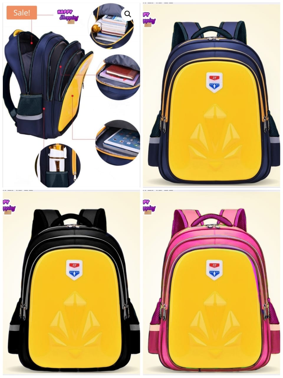 School & College 17 Inch Larg Size Backpack Phantom Bags