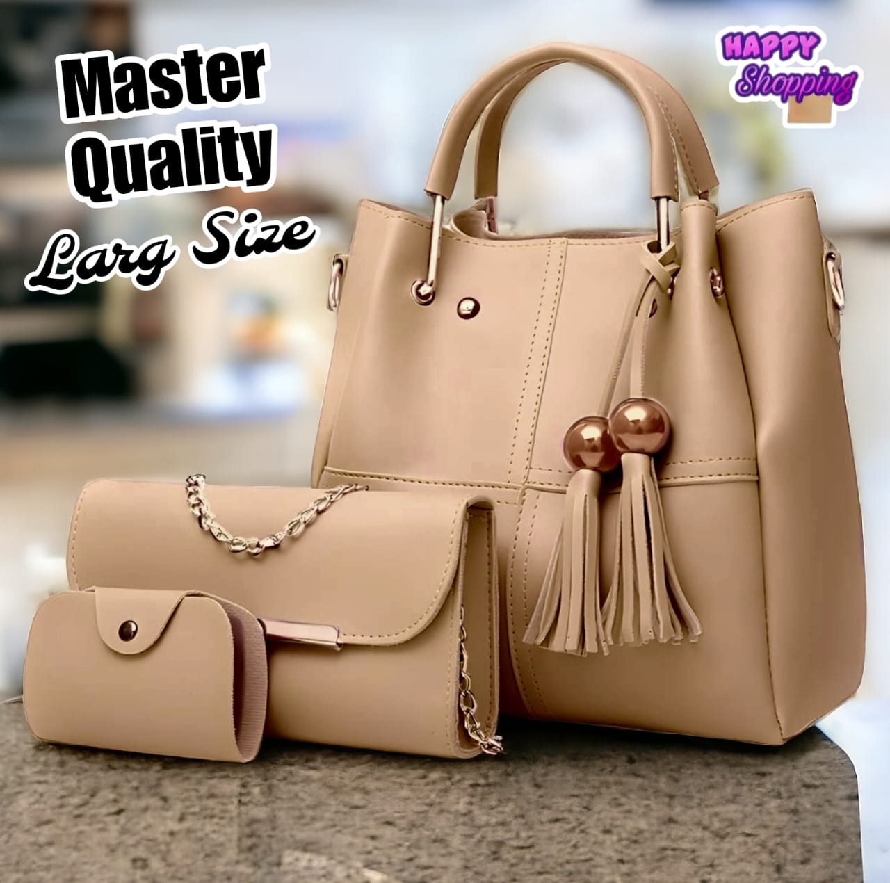 Premium Quality 3 Pcs Hand Bag Set For Cute Girls Phantom Bags