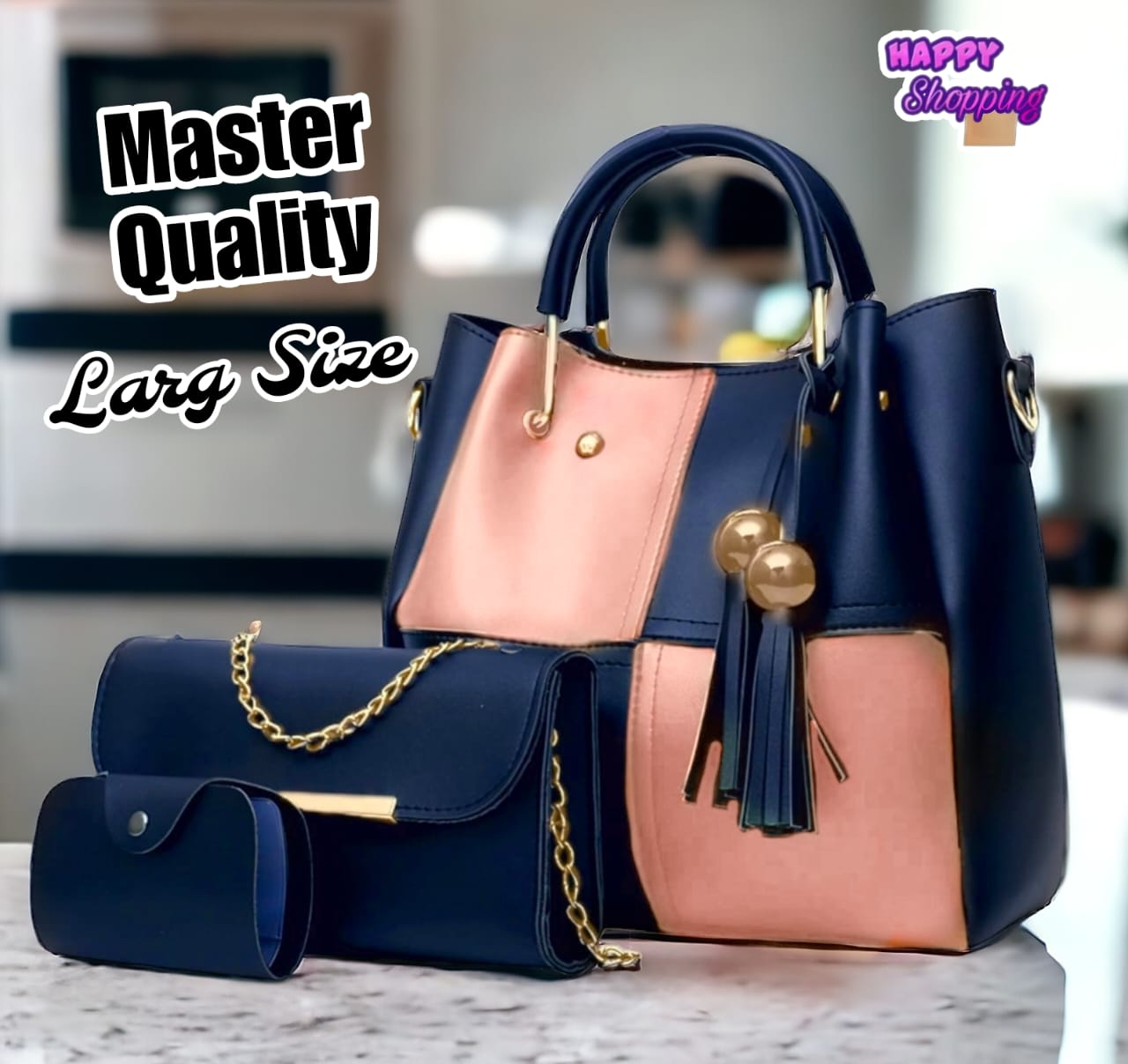 Premium Quality 3 Pcs Hand Bag Set For Cute Girls Phantom Bags