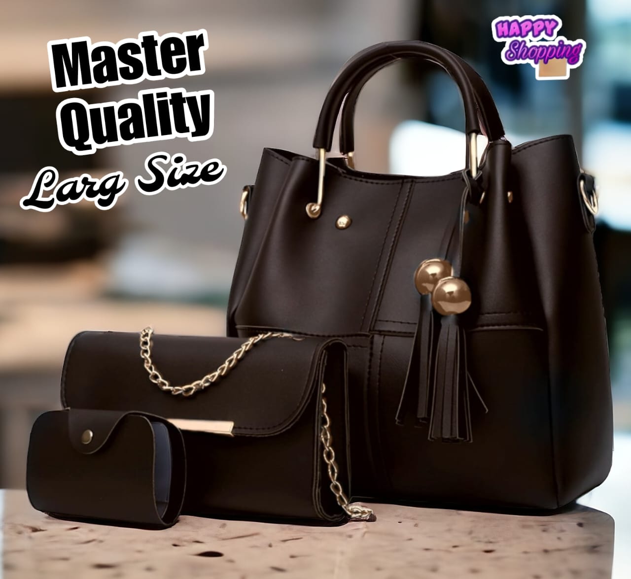 Premium Quality 3 Pcs Hand Bag Set For Cute Girls Phantom Bags